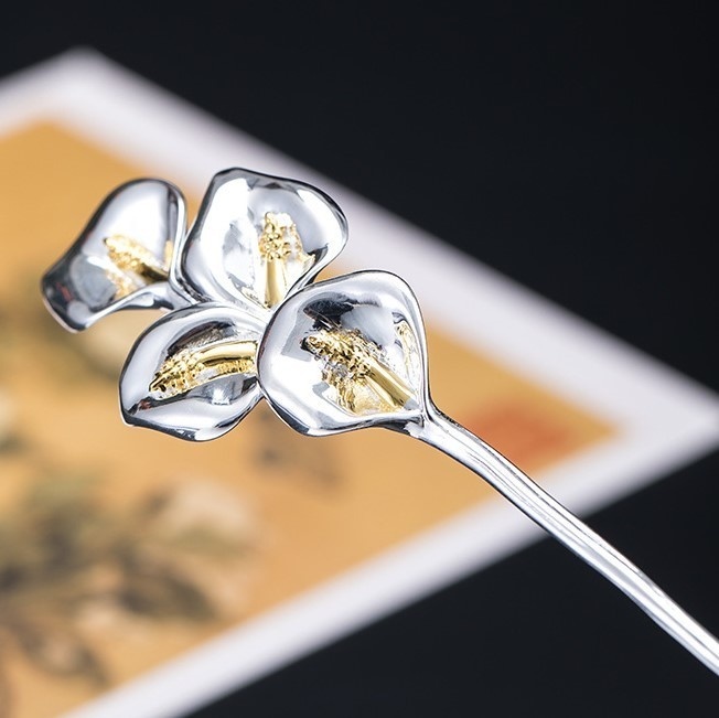 オランダカイウのかんざし 簪 プレゼント ギフト K029