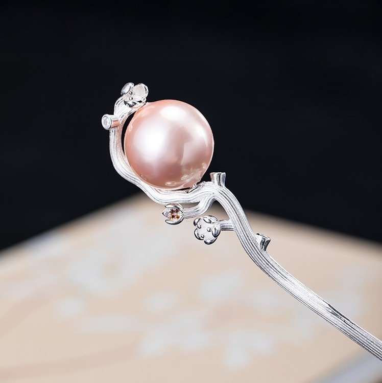 梅の花のかんざし うめ パール プレゼント K040