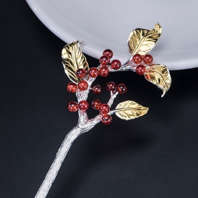 柘榴のかんざし ザクロ ご褒美 プレゼント K042