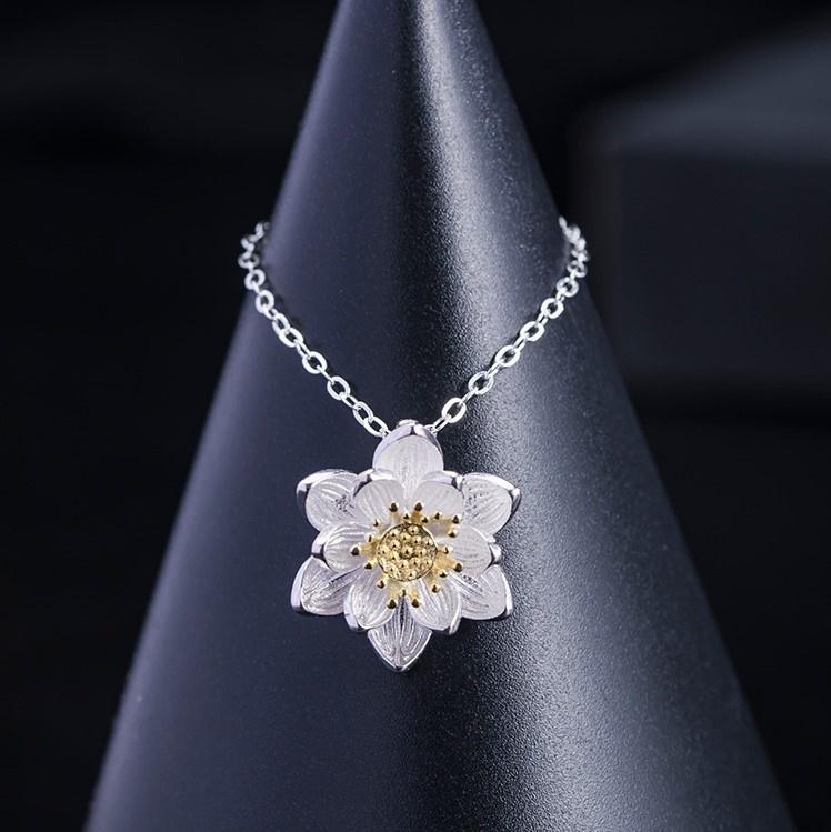 蓮の花のペンダント プレゼント ご褒美 N040