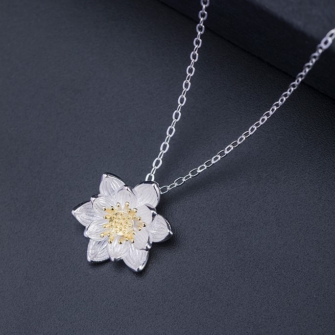 蓮の花のペンダント プレゼント ご褒美 N040