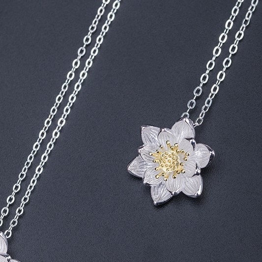 蓮の花のペンダント プレゼント ご褒美 N040