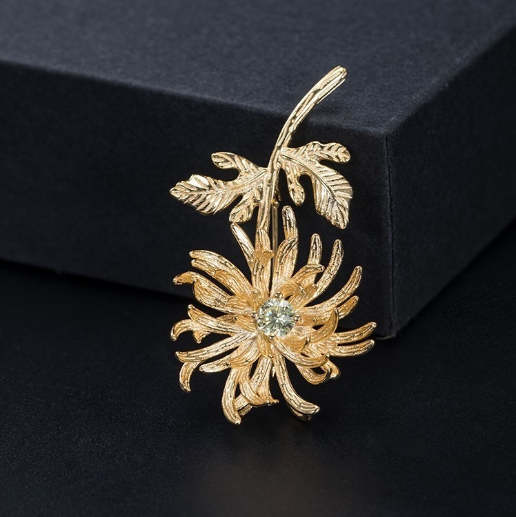 菊のブローチ きく ご褒美 プレゼント C026