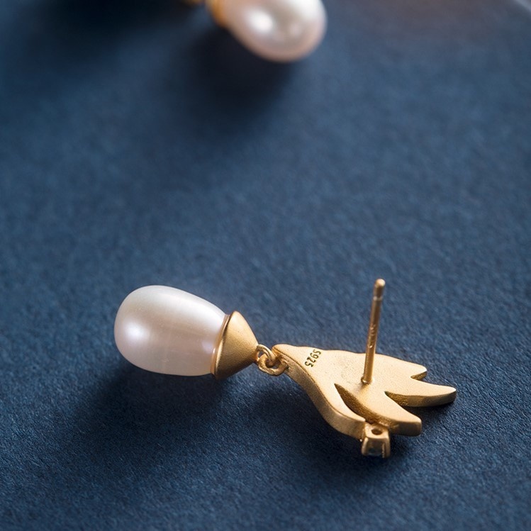 羽のピアス クジャク ギフト ラッピング R251i