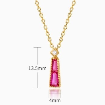 還暦祝いにぴったりのルビーネックレス N090