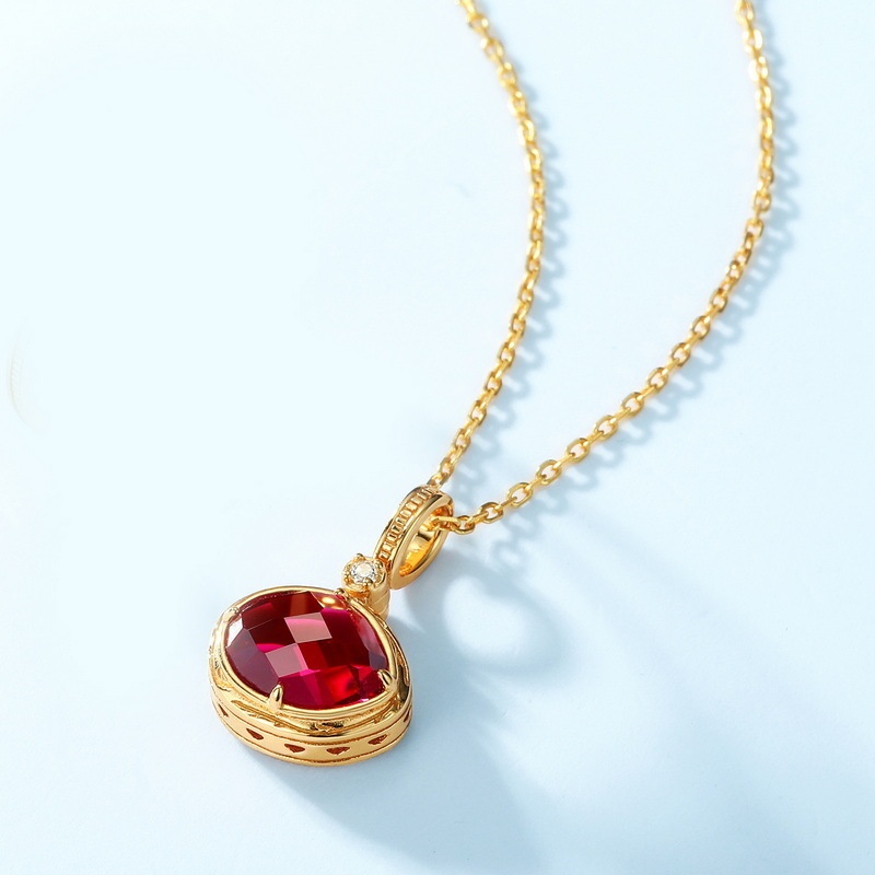 還暦祝いにぴったりのルビーネックレス N091