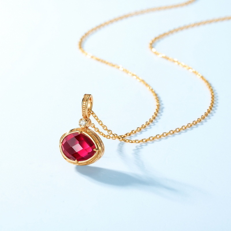 還暦祝いにぴったりのルビーネックレス N091