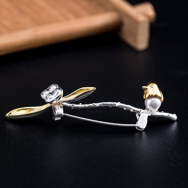 蓮の花のブローチ はす シルバー C010