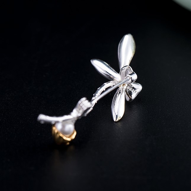 蓮の花のブローチ はす シルバー C010