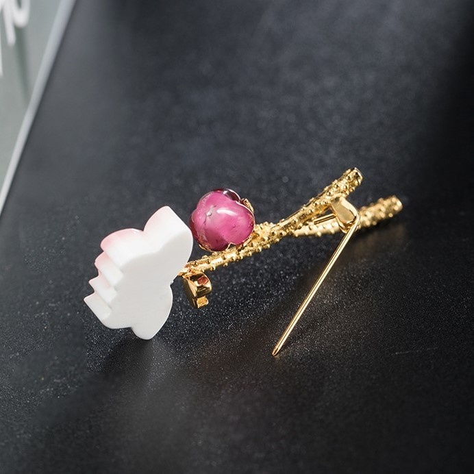 蓮の花のブローチ はす シルバー C015