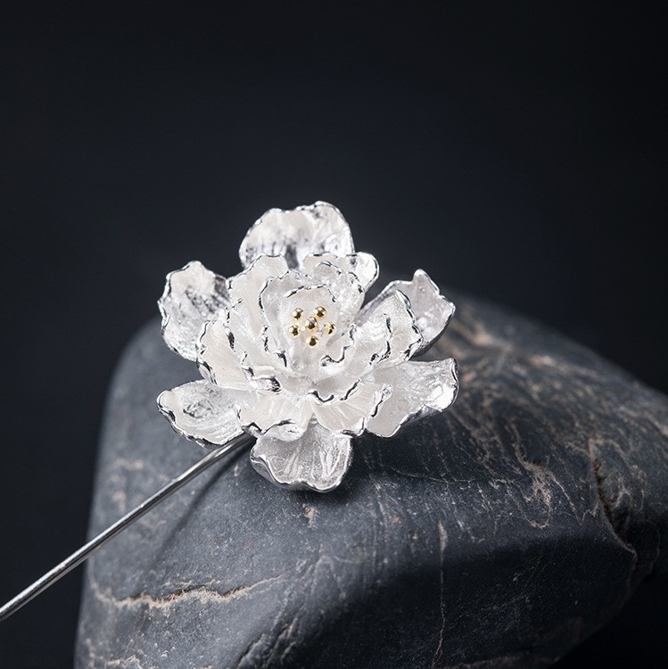 ハナカイドウのブローチ 花海棠 シルバーC017