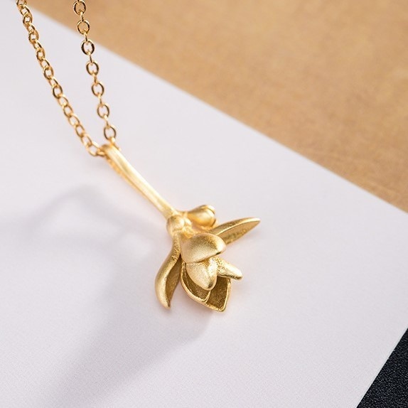 ハクモクレンのペンダント 白木蓮 シルバー N004