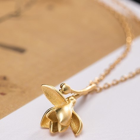 ハクモクレンのペンダント 白木蓮 シルバー N004