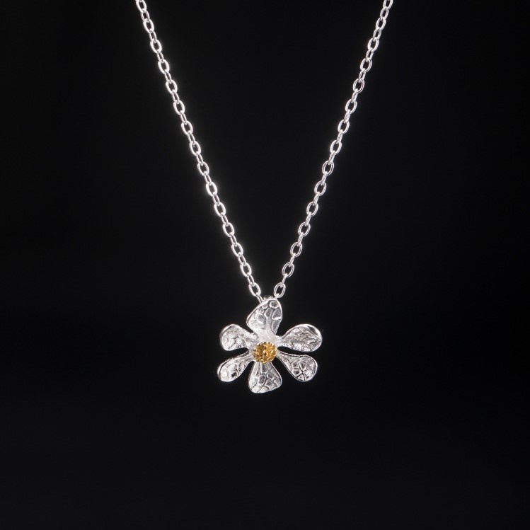 花のペンダント はな シルバー N007