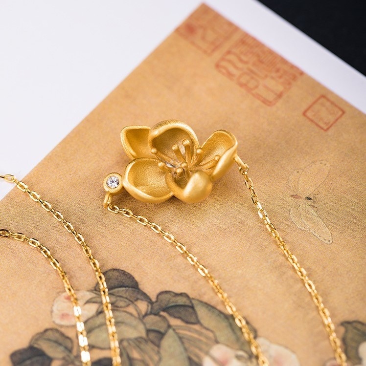 蓮の花のペンダント はす はな シルバー N013