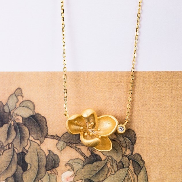 蓮の花のペンダント はす はな シルバー N013