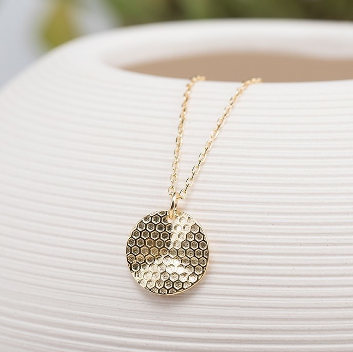 蜂の巣のペンダント シルバー N017
