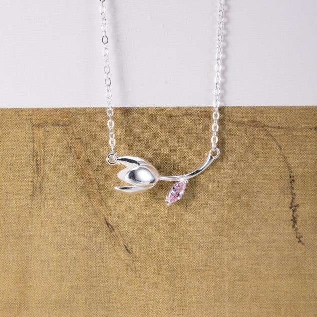 白木蓮のペンダント ハクモクレン シルバー N019