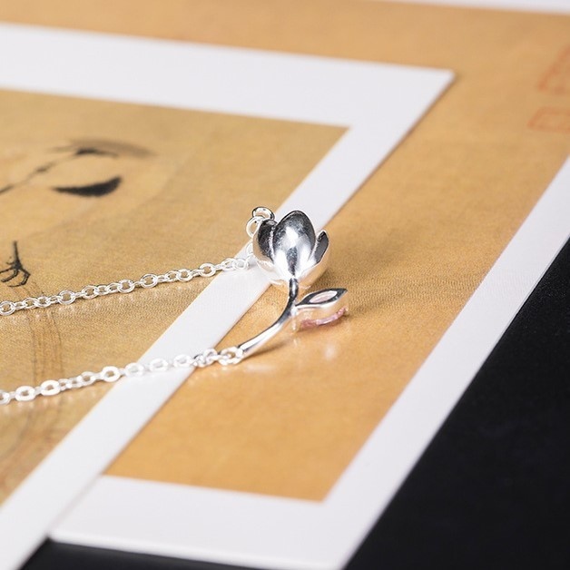 白木蓮のペンダント ハクモクレン シルバー N019