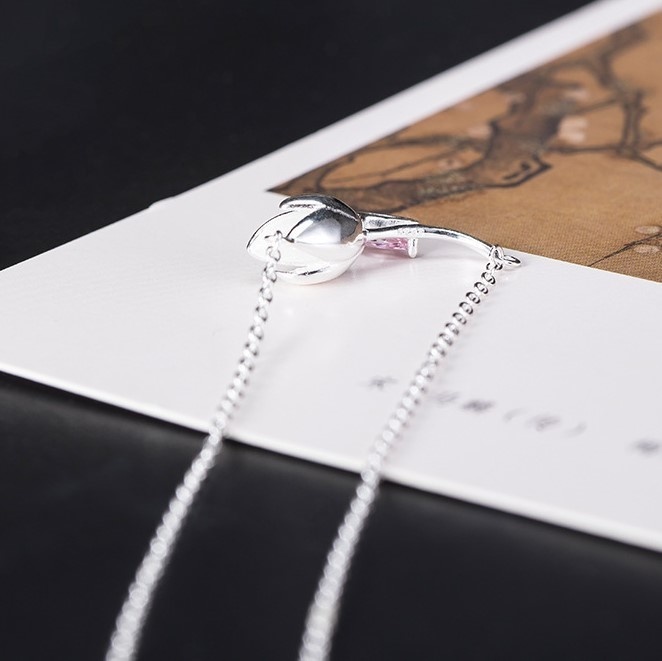 白木蓮のペンダント ハクモクレン シルバー N019