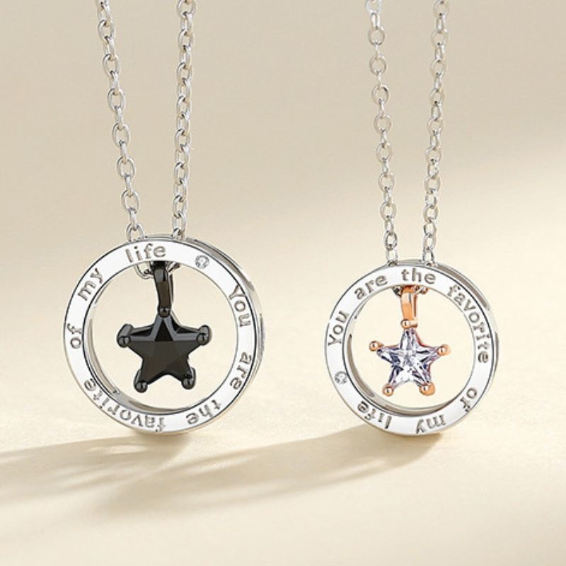 星モチーフのペアネックレスで大切な人との絆を深めようN092