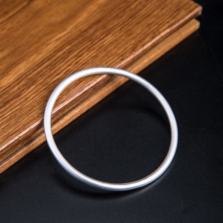 バングル シンプル マット仕上げ シルバー B005