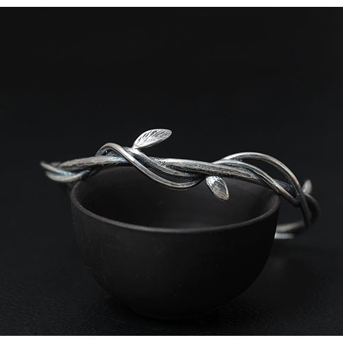 藤蔓のバングル ふじづる シルバー B009