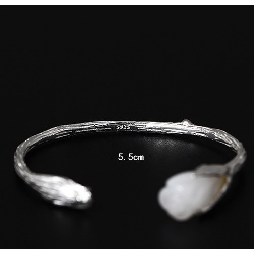 ハクモクレンのバングル 白木蓮 シルバー B010