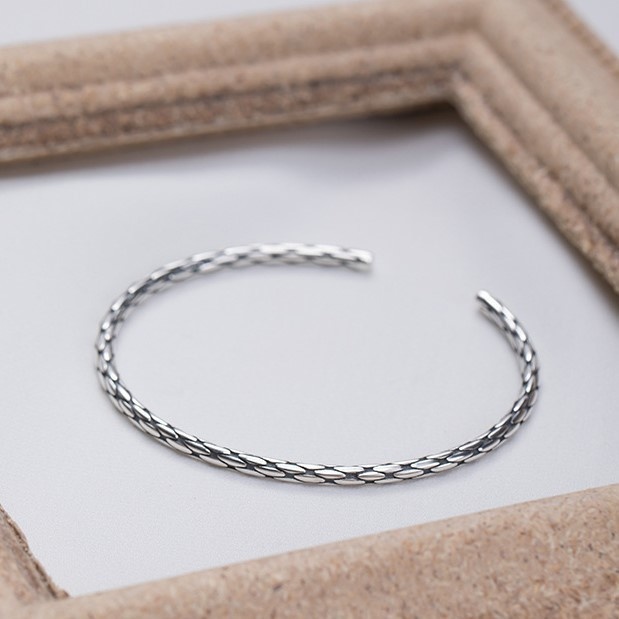 バングル テクスチャー シルバー B018