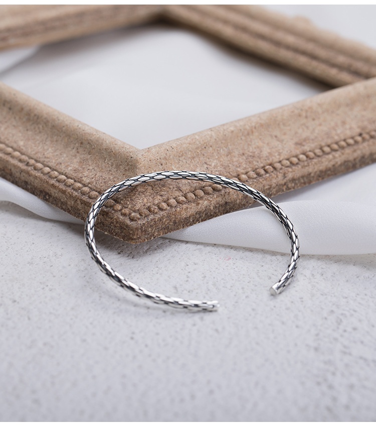 バングル テクスチャー シルバー B018