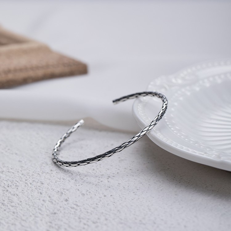 バングル テクスチャー シルバー B018