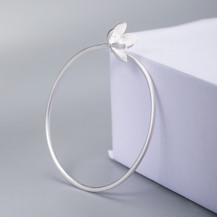 ハクモクレンのバングル 白木蓮 シルバー B020