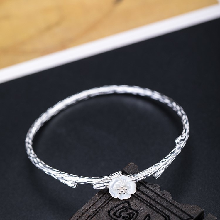 桜のバングル さくら シェル シルバー B022