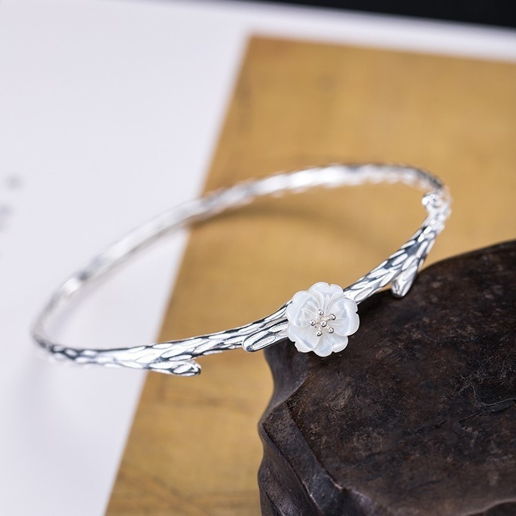 桜のバングル さくら シェル シルバー B022