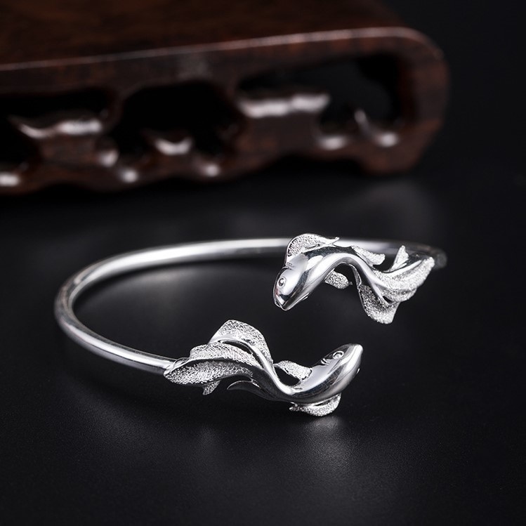 金魚のバングル きんぎょ シルバー B025