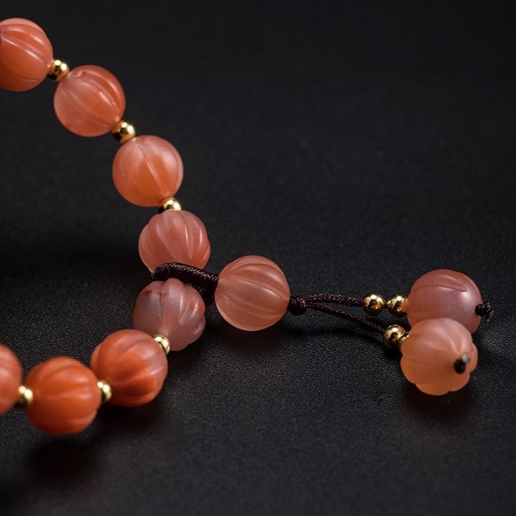 メノウのブレスレット 瑪瑙 シルバー B028