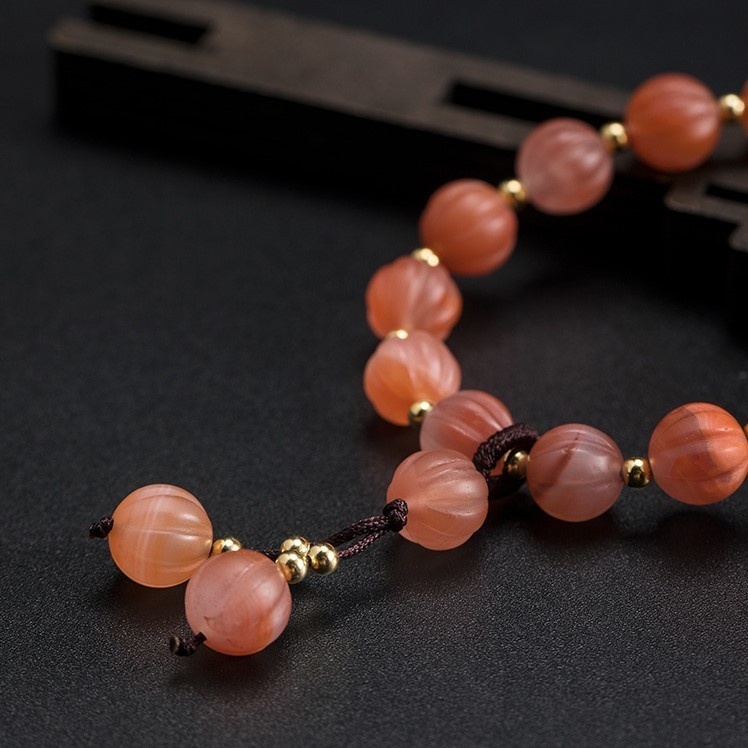 メノウのブレスレット 瑪瑙 シルバー B028