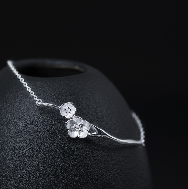 梅のブレスレット うめ シルバー B029