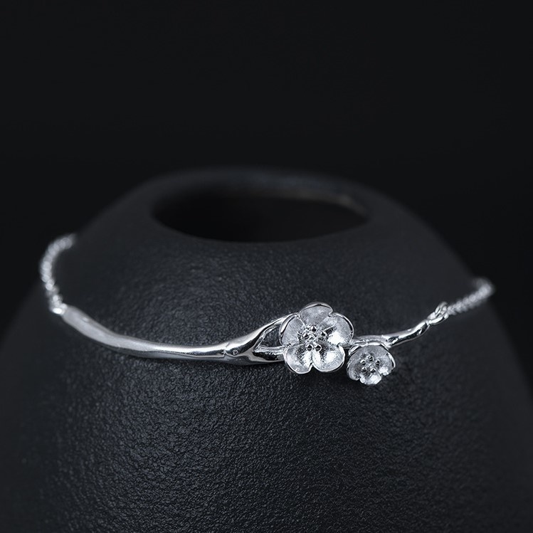 梅のブレスレット うめ シルバー B029