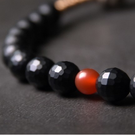 オニキスのブレスレット 真鍮 メンズ B033