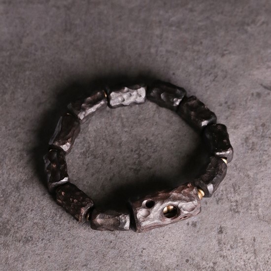 黒檀のブレスレット 黄銅 メンズ レーディス プレゼント 自分にご褒美 B039