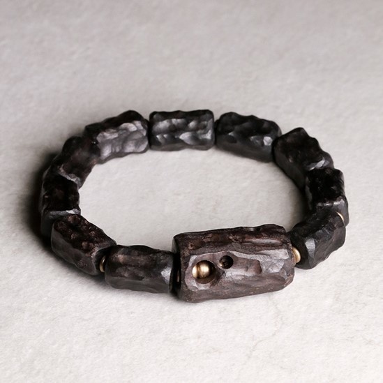 黒檀のブレスレット 黄銅 メンズ レーディス プレゼント 自分にご褒美 B039