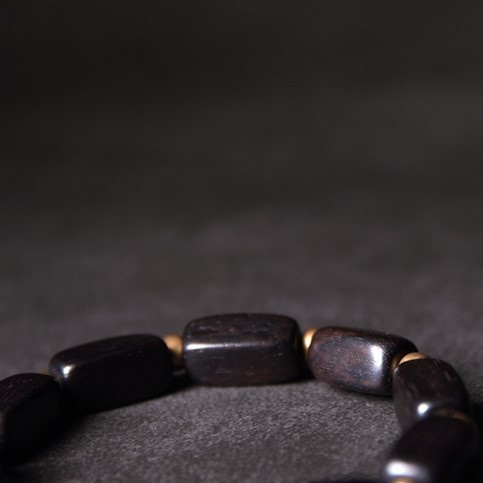 黒檀のブレスレット 黄銅 メンズ レーディス プレゼント B047