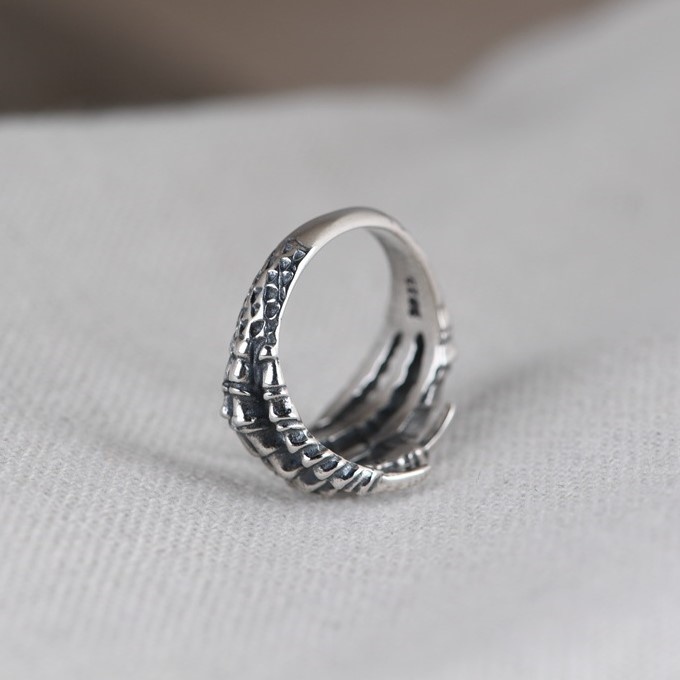 鷹の爪のリング たかのつめ カッコイイ シルバー R001