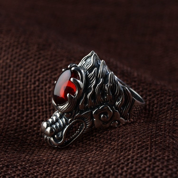 龍のリング 辰 たつ ドラゴン シルバー R009