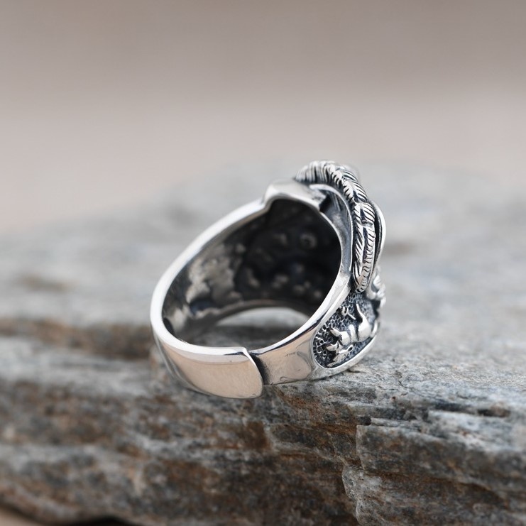 カウボーイのリング カウ猫 シルバー R017