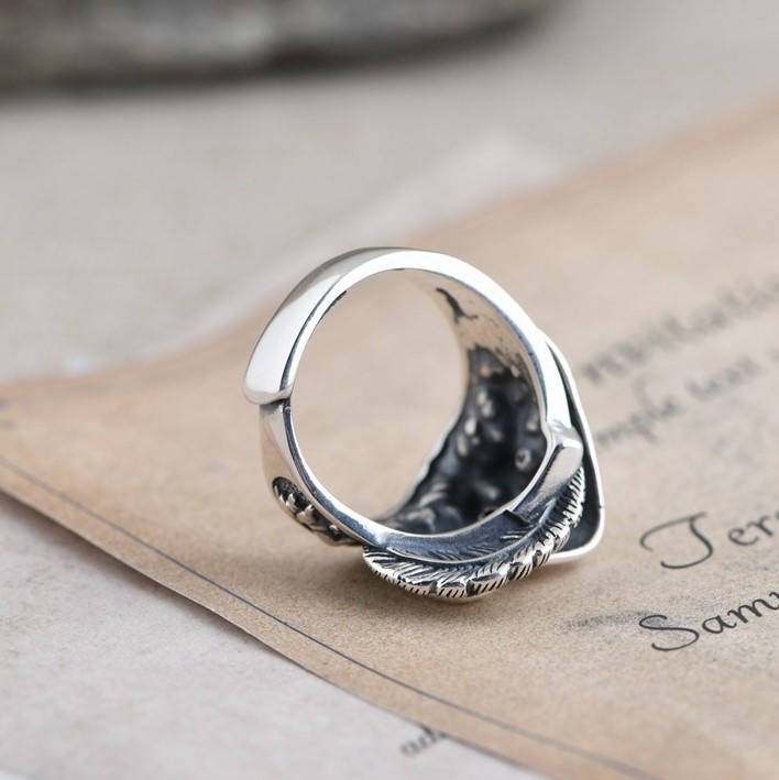 カウボーイのリング カウ猫 シルバー R017