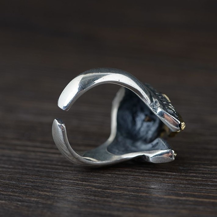 十字軍のリング 兜 シルバー R025