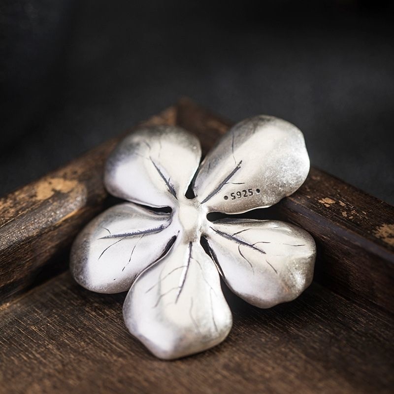 花海棠シルバー製線香立て:優美な和の癒し空間にK125