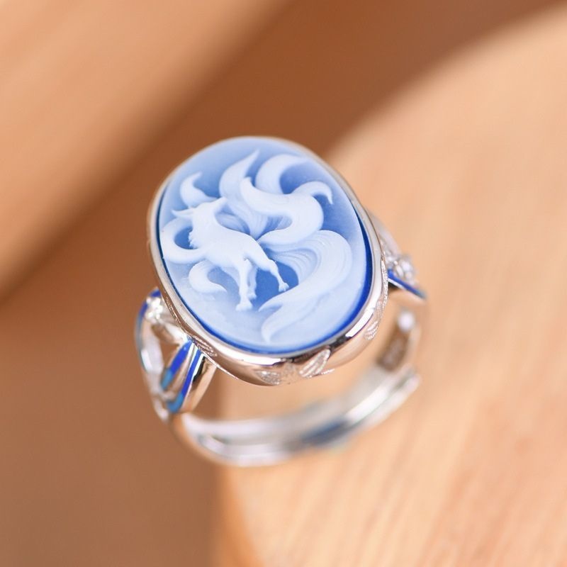 九尾の狐のリング - 日本の美意識と現代の洗練されたデザインが見事に融合 R226